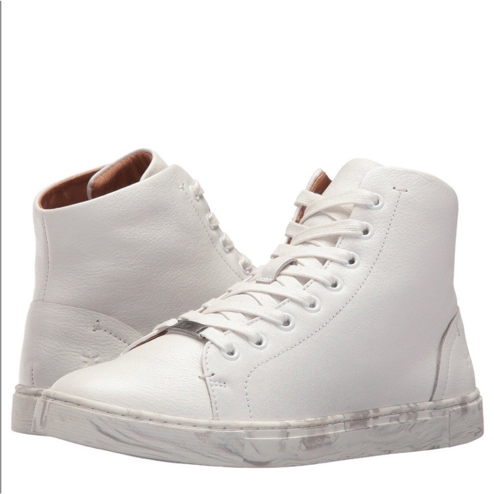 Frye Ivy High Top White Gray
MARBLE soles RARE Designer Sneakers sz 8.5 used